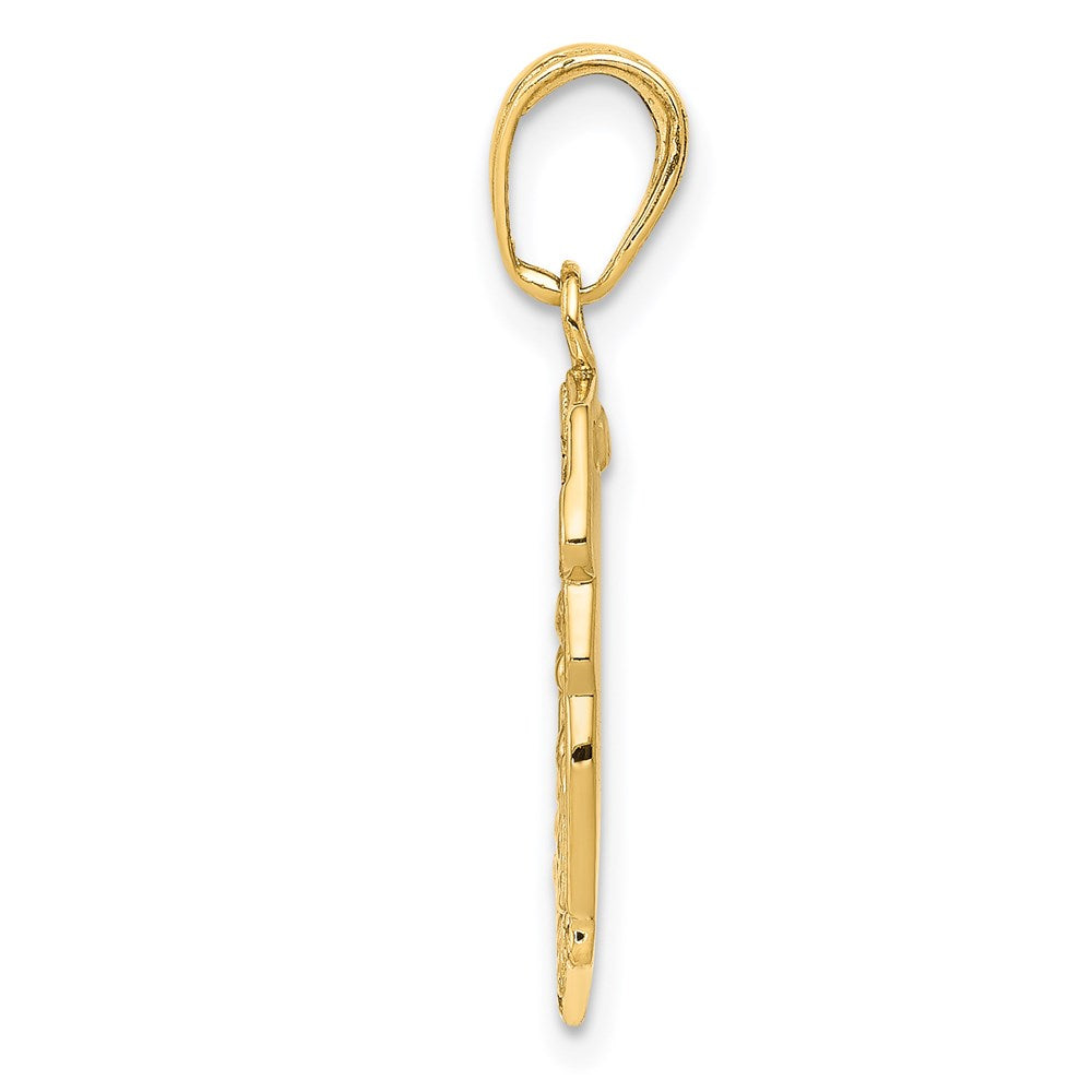 14k Saint Michael Medal Badge Pendant