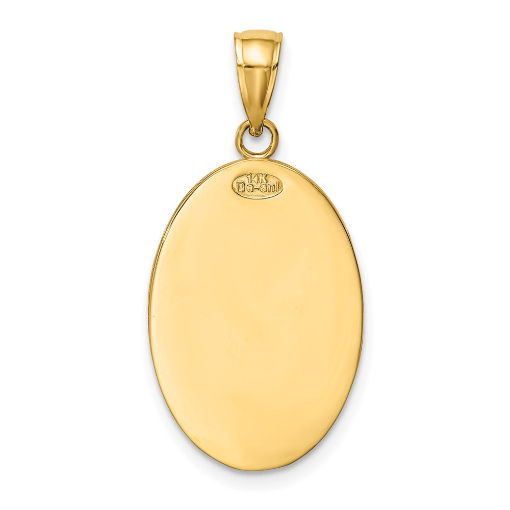 14k Saint Christopher Medal Pendant