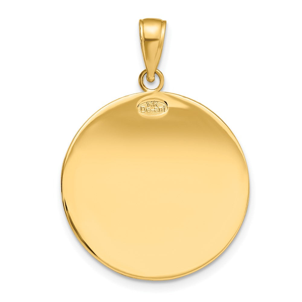 14k Saint Christopher Medal Pendant