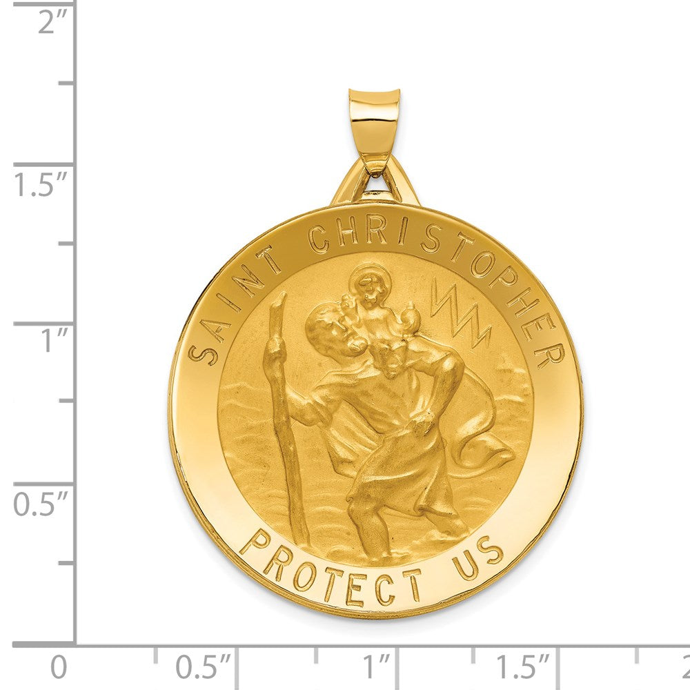 14k Saint Christopher Medal Pendant