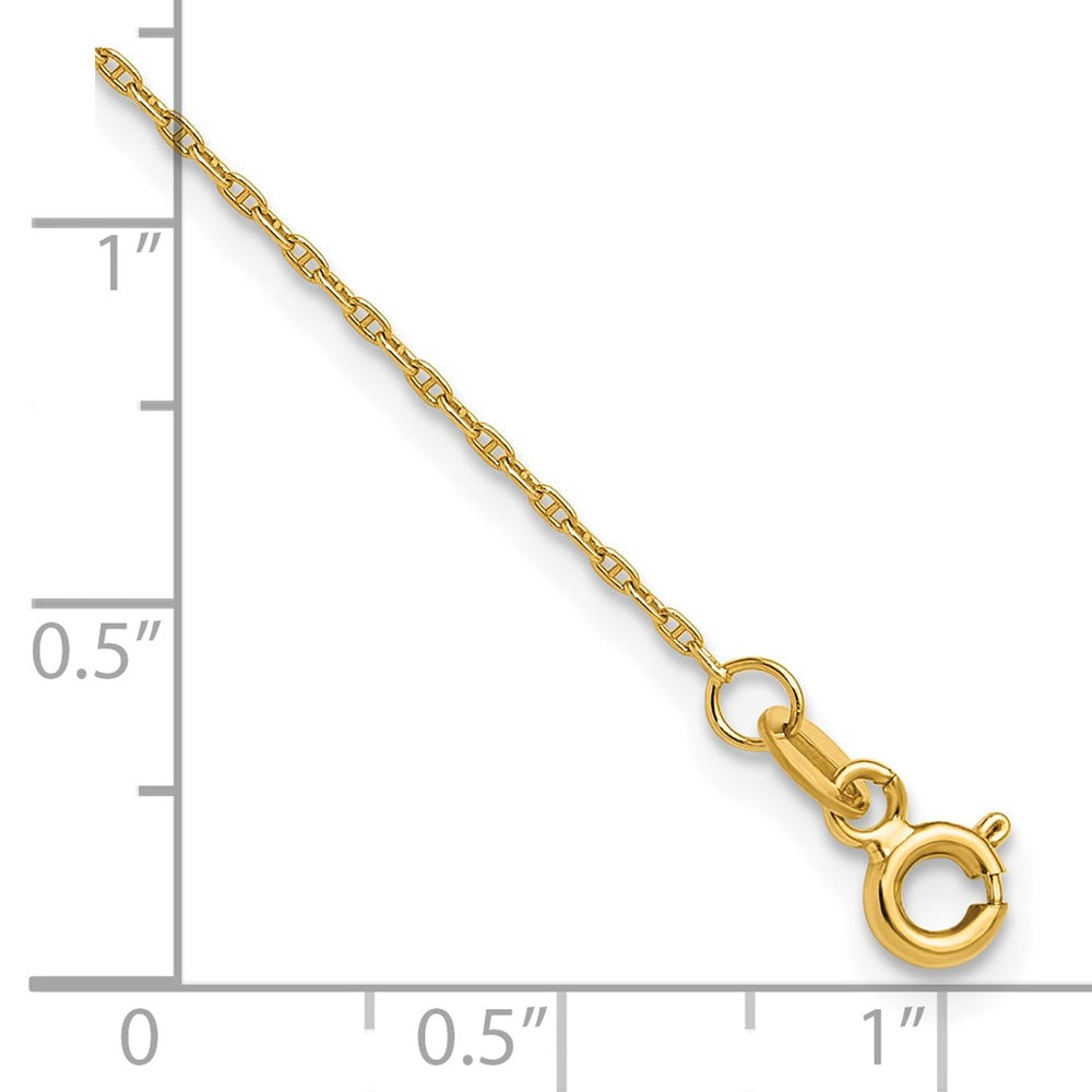 14k 1.05mm Mariners Link Chain
