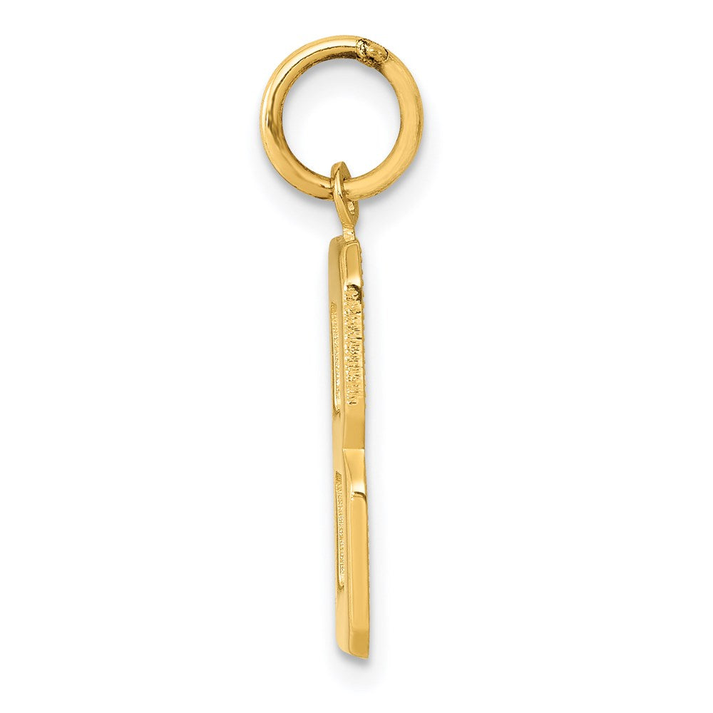 14k Medium Polished Number 8 Charm
