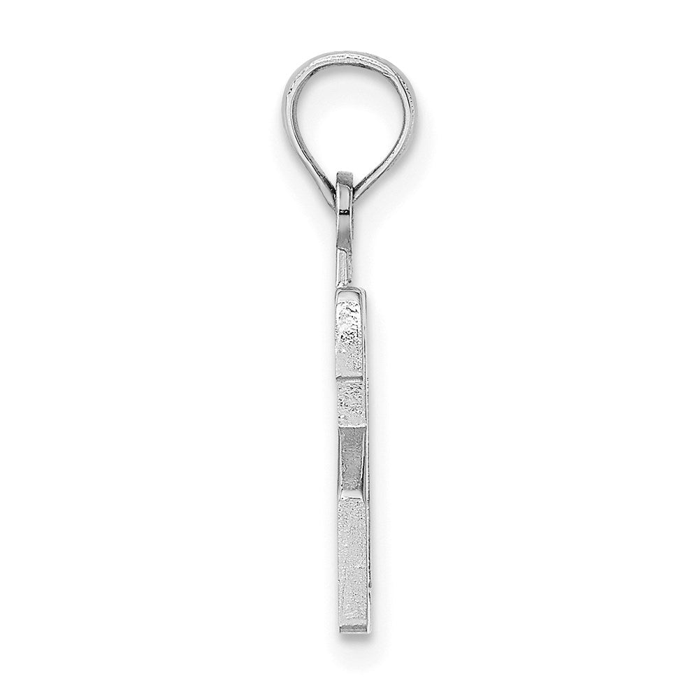 14kw Polished Number 21 Pendant