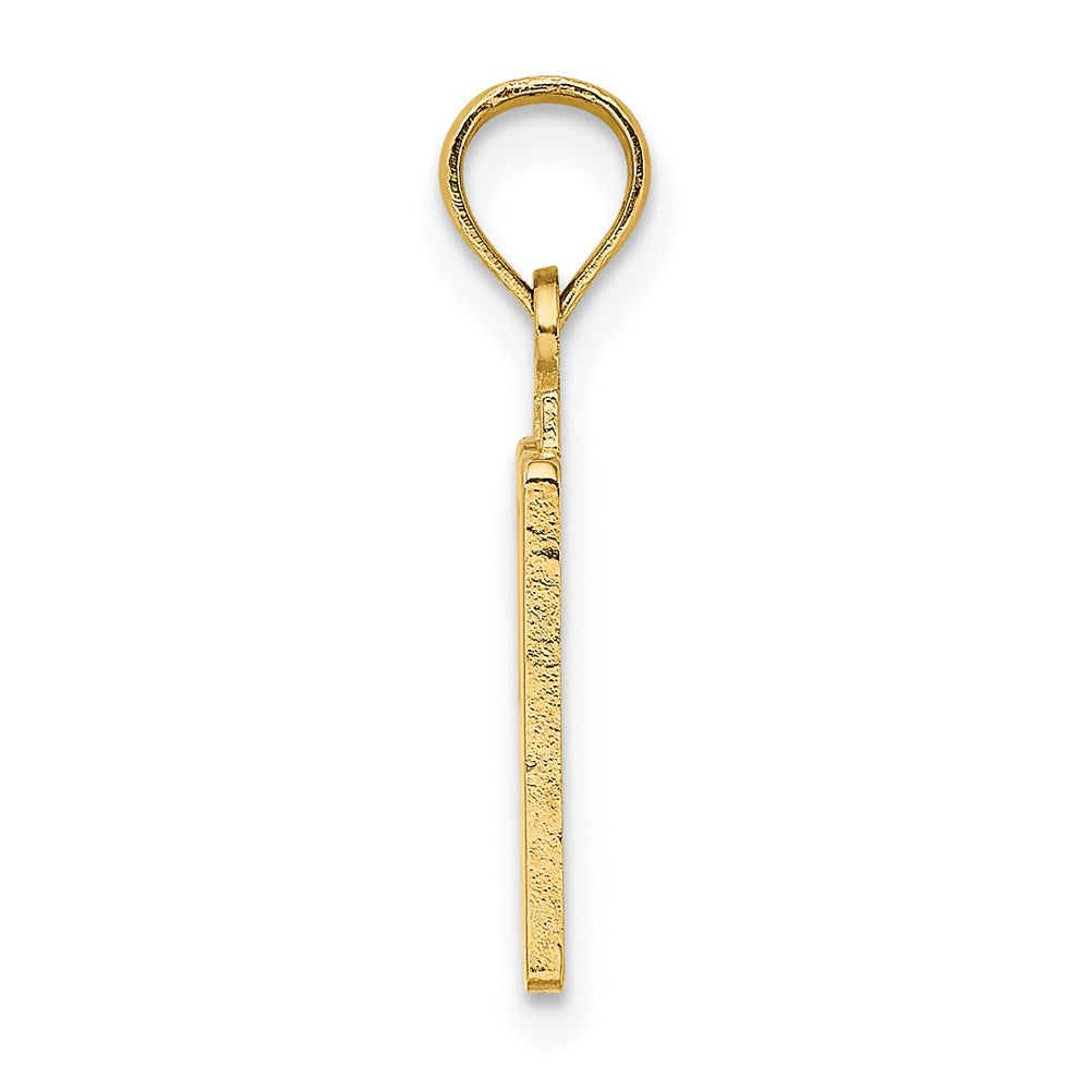 14k Polished Number 50 Pendant