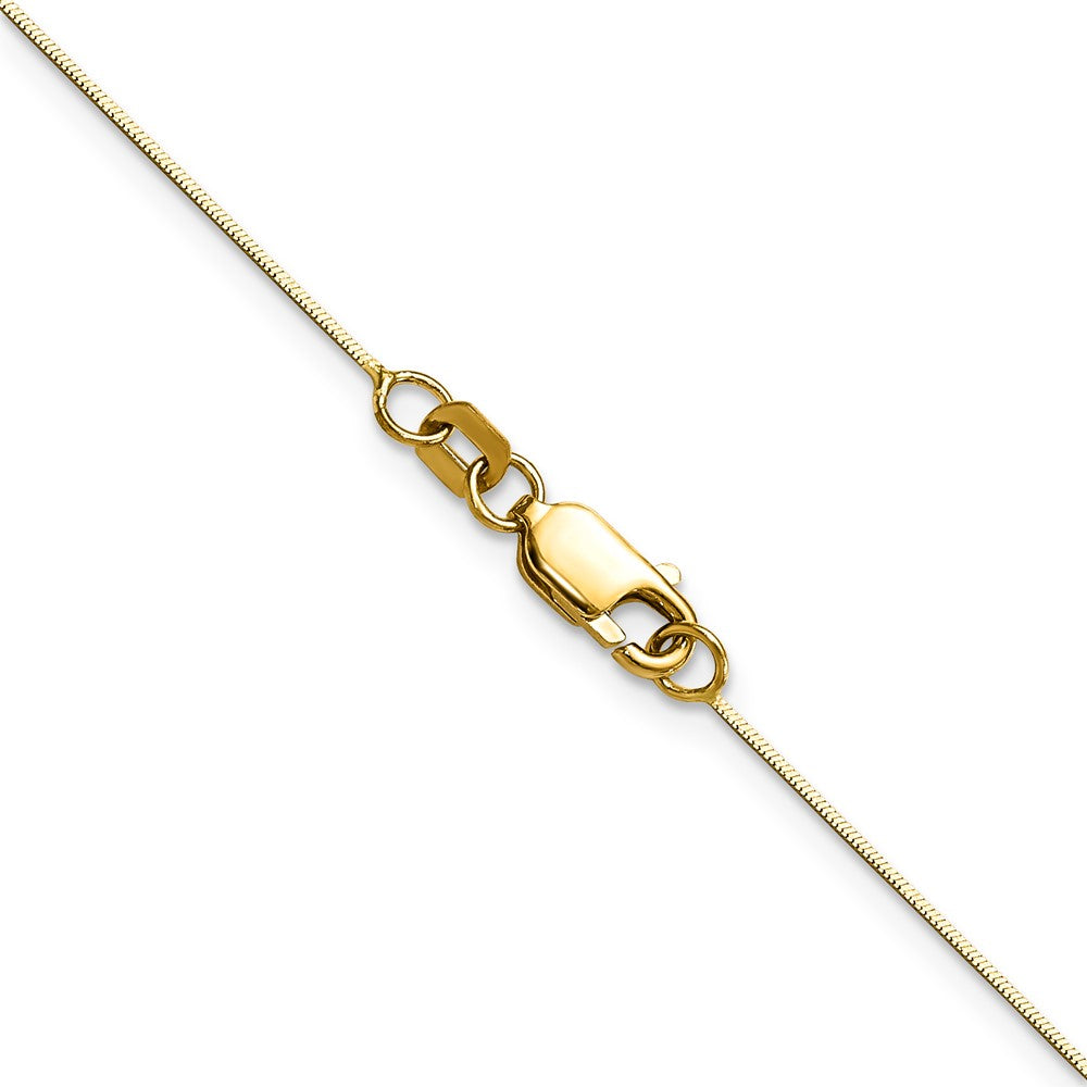 14K 18 inch .5mm Octagonal Snake with Lobster Clasp Chain