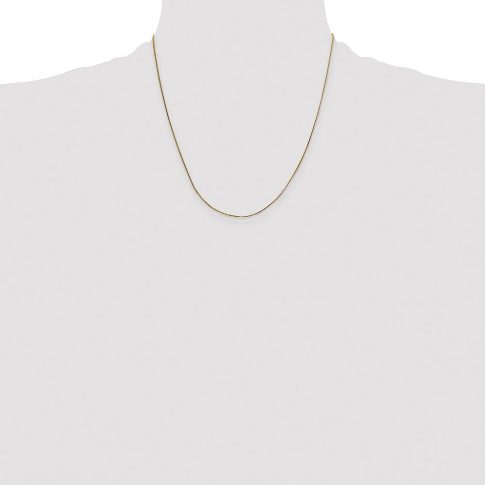 14K 20 inch .5mm Octagonal Snake with Lobster Clasp Chain