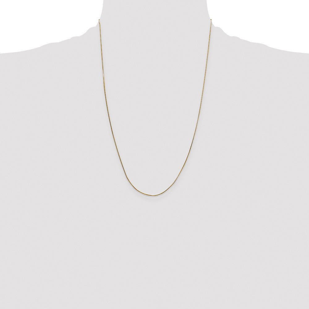 14K 24 inch .5mm Octagonal Snake with Lobster Clasp Chain