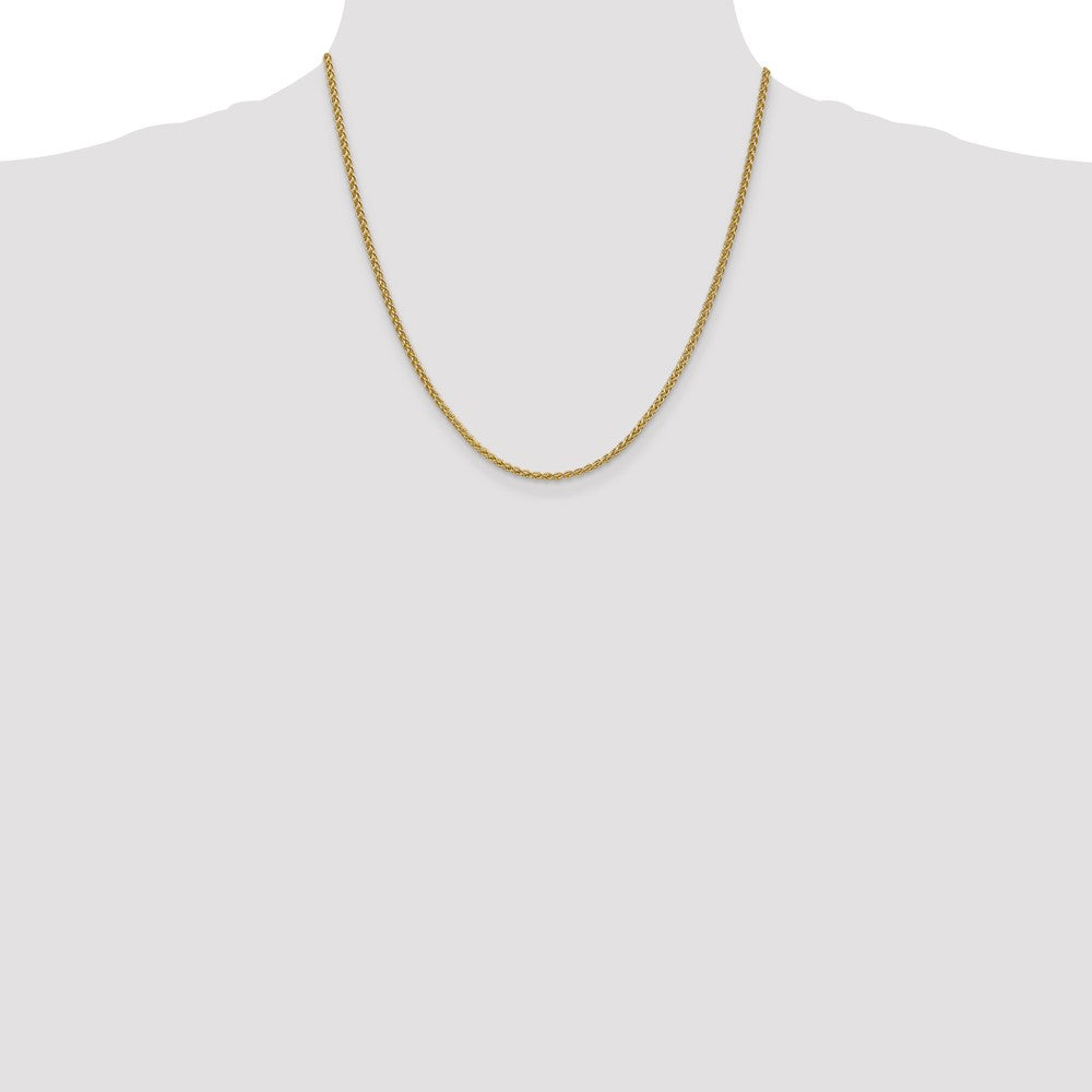 14K 20 inch 2.1mm Spiga with Lobster Clasp Chain