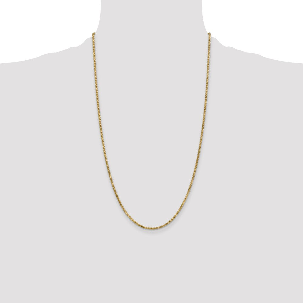 14K 26 inch 2.1mm Spiga with Lobster Clasp Chain