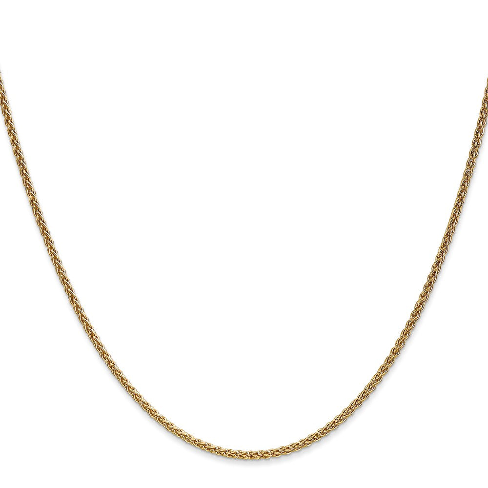 14K 22 inch 1.7mm Spiga with Lobster Clasp Chain