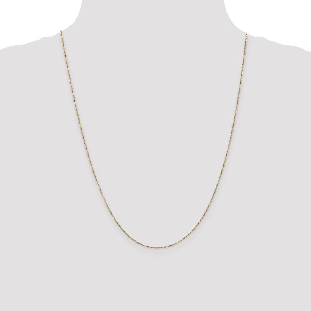 14K 24 inch .9mm Cable with Lobster Clasp Chain