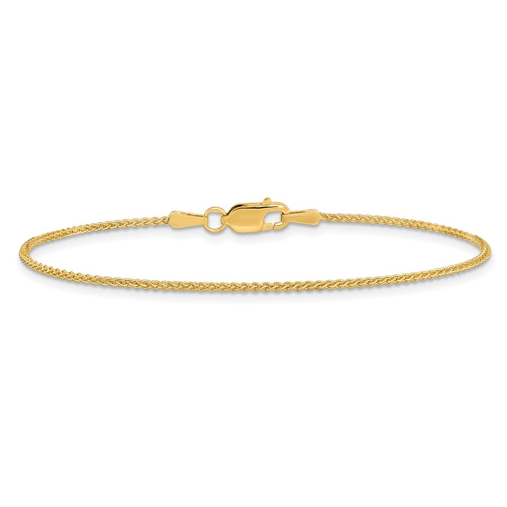 14K 9 inch 1.25mm Spiga with Lobster Clasp Anklet