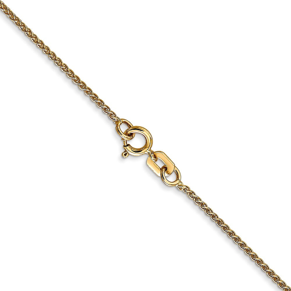 14K 22 inch 1.05mm Spiga with Spring Ring Clasp Chain