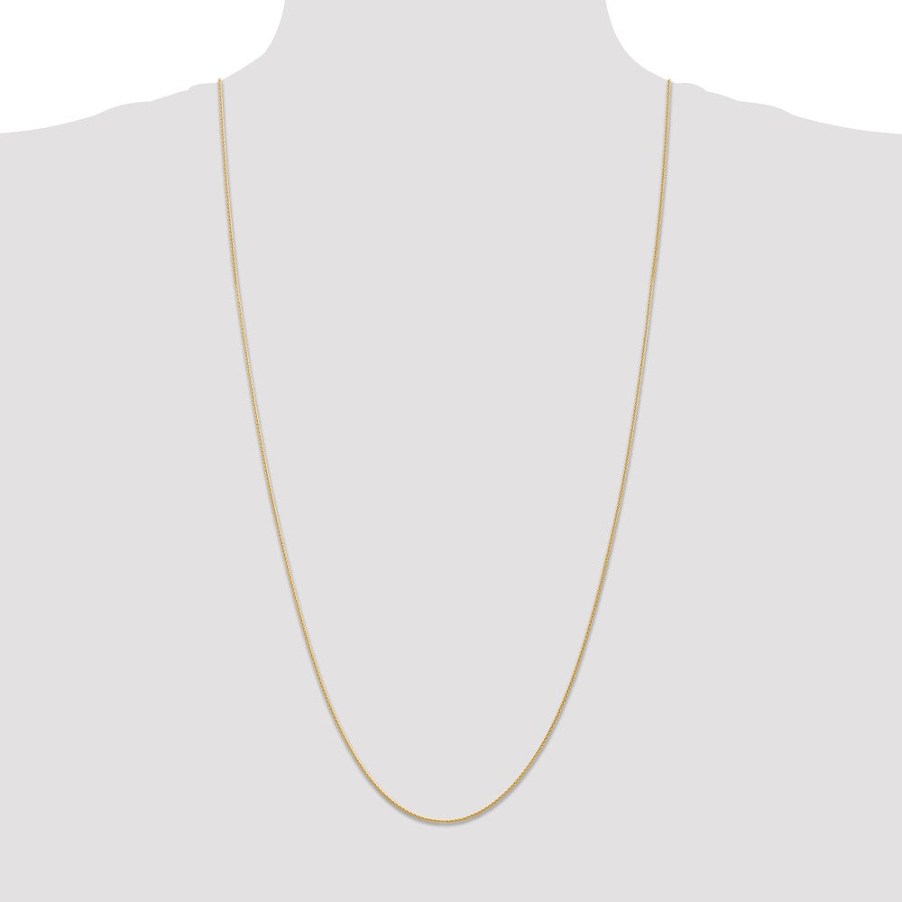 14k 30 inch 1mm Parisian Wheat with Lobster Clasp Chain
