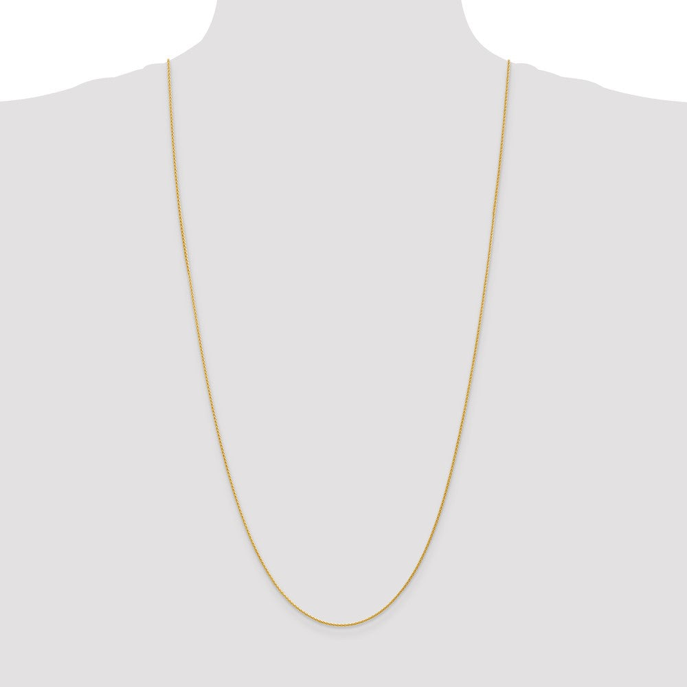 14k 30 inch 1.2mm Parisian Wheat with Lobster Clasp Chain