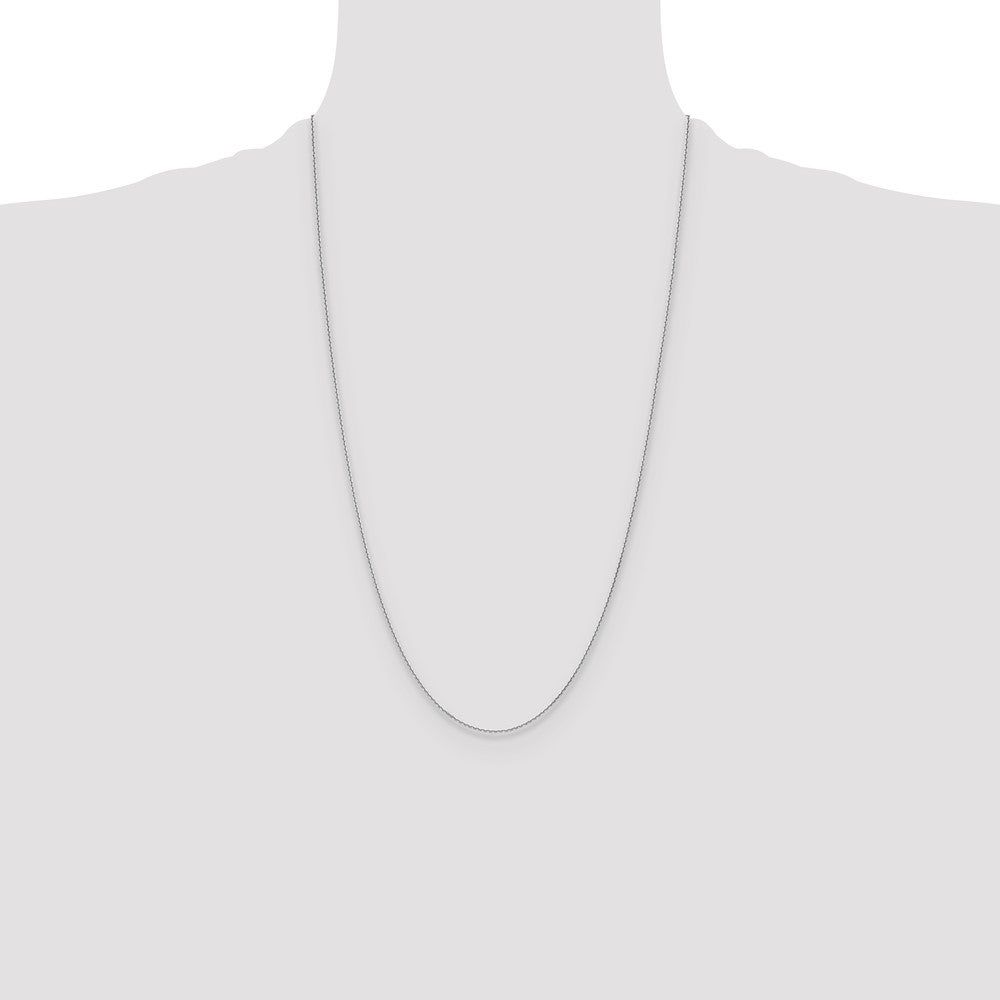 14k WG 1.2mm D/C Cable Chain