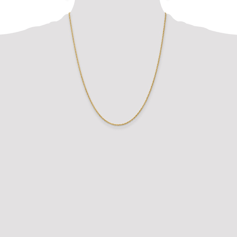 14K 22 inch 1.3 Heavy Baby Rope with Lobster Clasp Chain