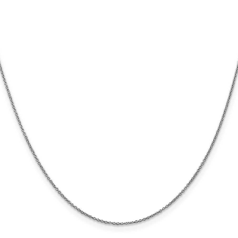 14K White Gold 24 inch .9mm Cable with Lobster Clasp Chain
