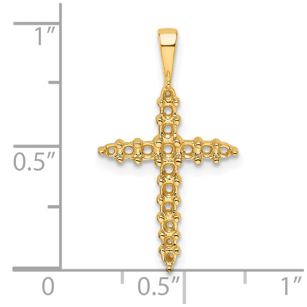 14k Diamond Cross Mounting