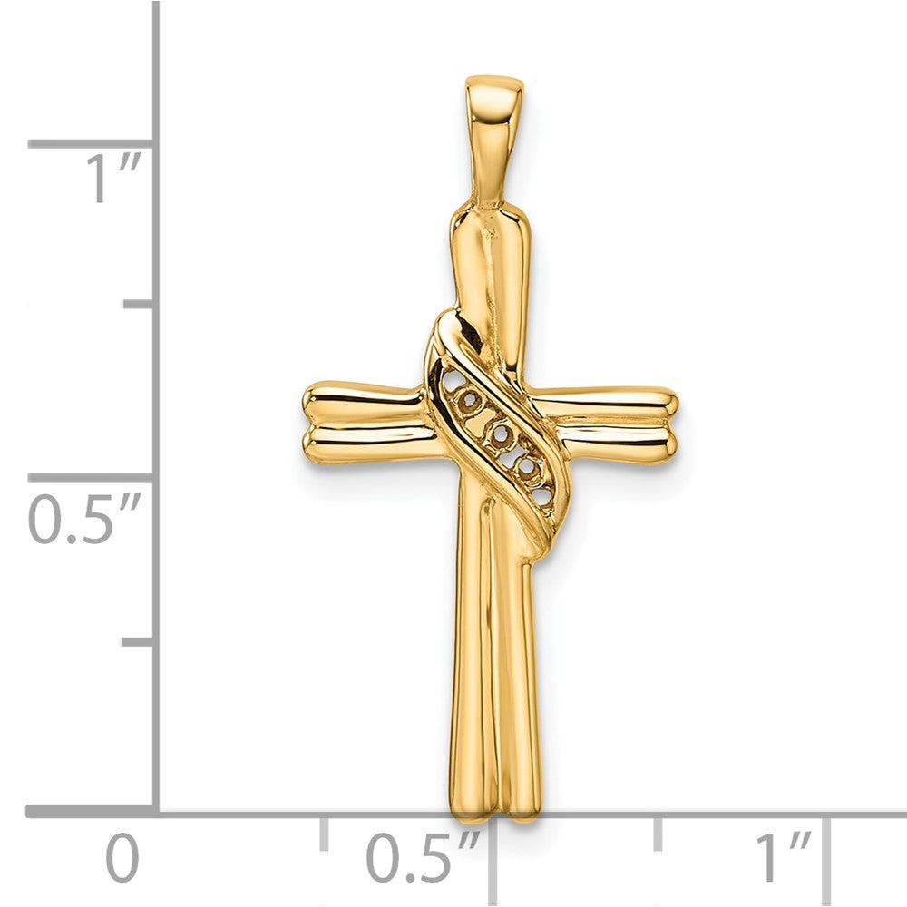 14k Cross Pendant Mounting