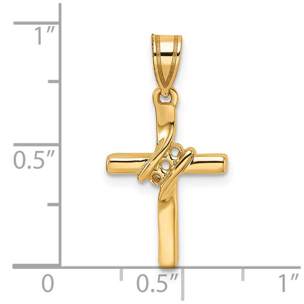 14k Diamond Cross Mounting