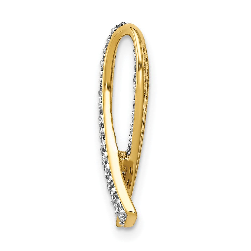 14k Diamond Awareness Pendant