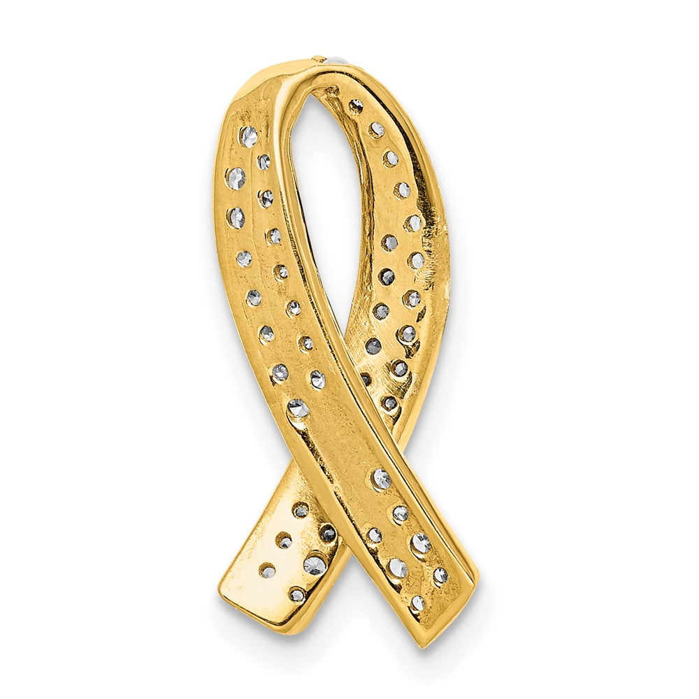 14k Diamond Awareness Pendant