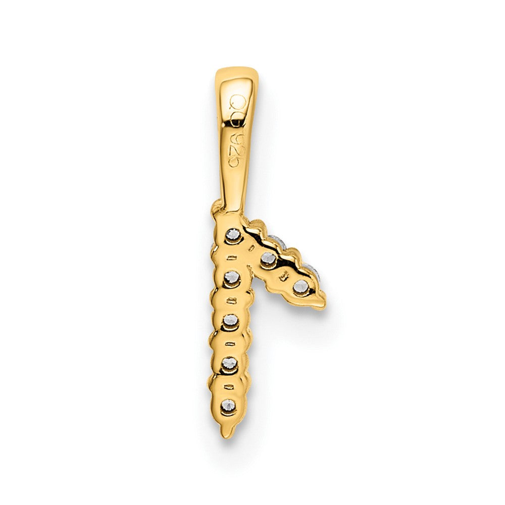 14K Diamond Number 1 Pendant