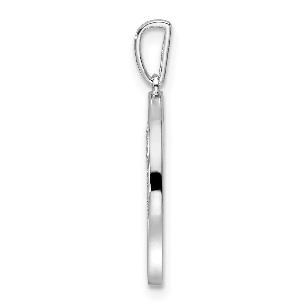 14K White Gold Gatsby Diamond Initial X Charm