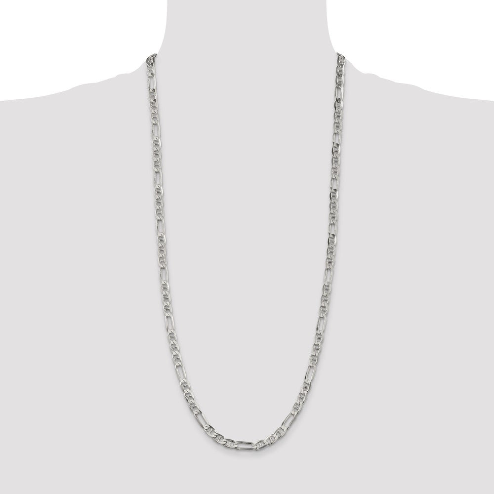 Sterling Silver 5.5mm Figaro Anchor Chain