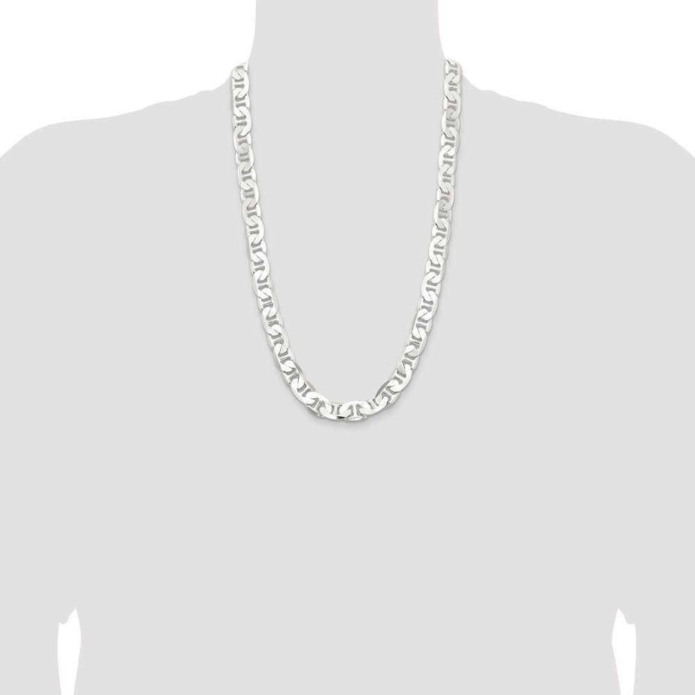 Sterling Silver 11.5mm Flat Anchor Chain