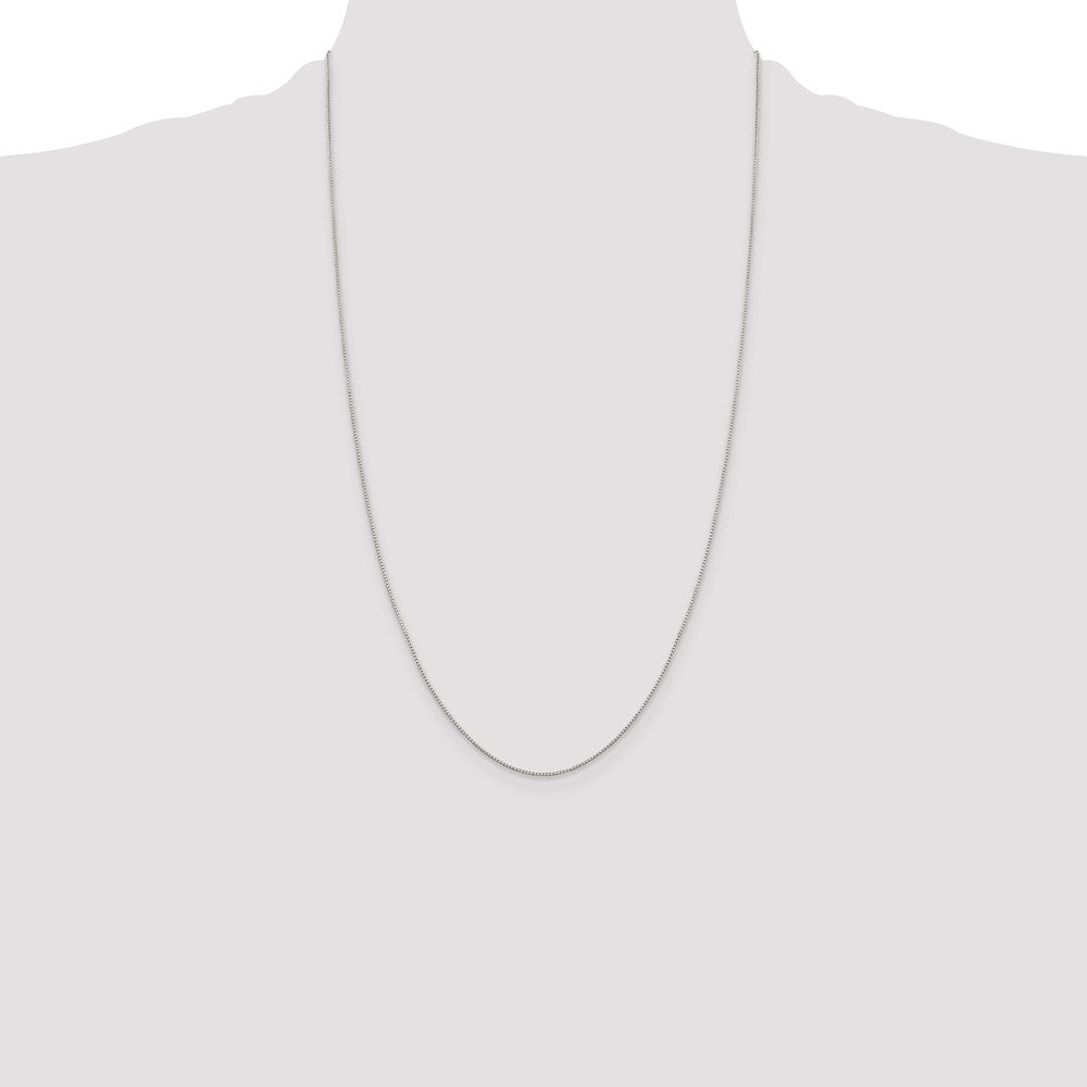 Sterling Silver .8mm 8 Sided Diamond-cut Box Chain
