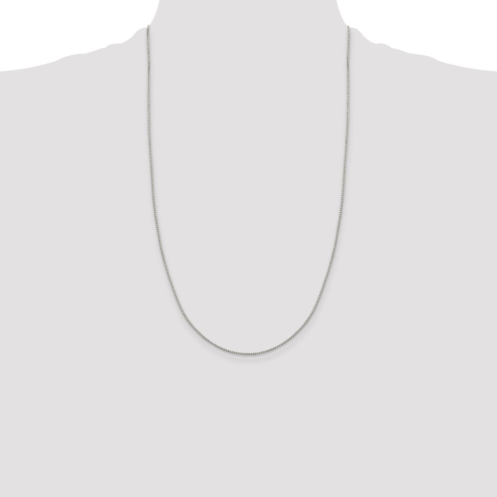 Sterling Silver 1.15mm 8 Sided Diamond-cut Box Chain