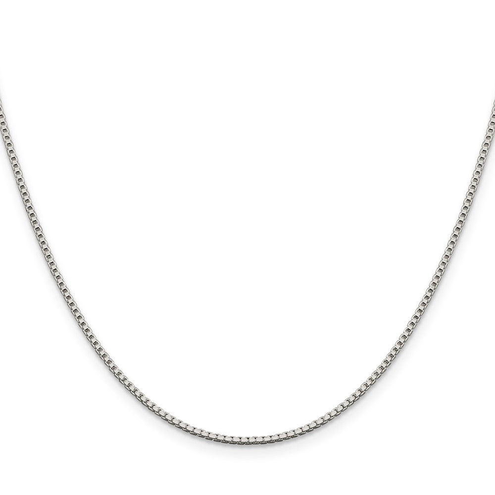 Sterling Silver 1.4mm Box Chain w/4in ext.