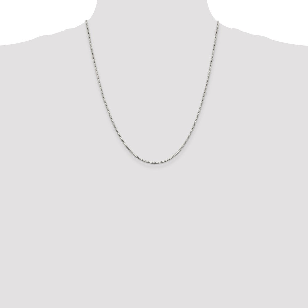 Sterling Silver 1.4mm Box Chain w/4in ext.