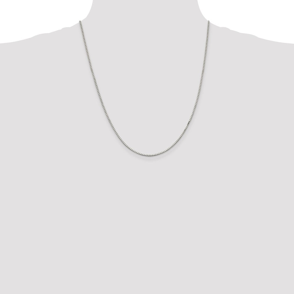 Sterling Silver 1.5mm Box Chain w/4in ext.