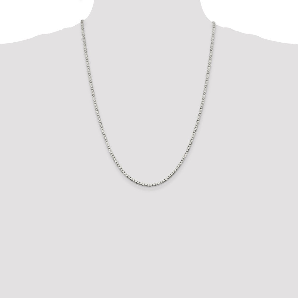 Sterling Silver 2.5mm Box Chain