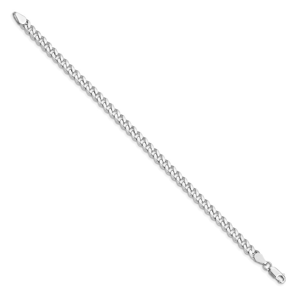 Sterling Silver Rhodium-plated 6mm Curb Chain