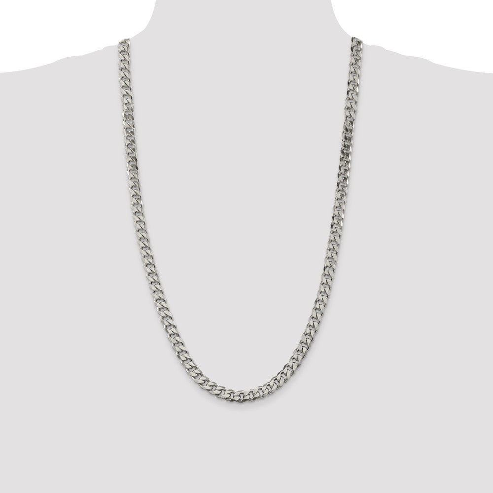 Sterling Silver 8mm Curb Chain