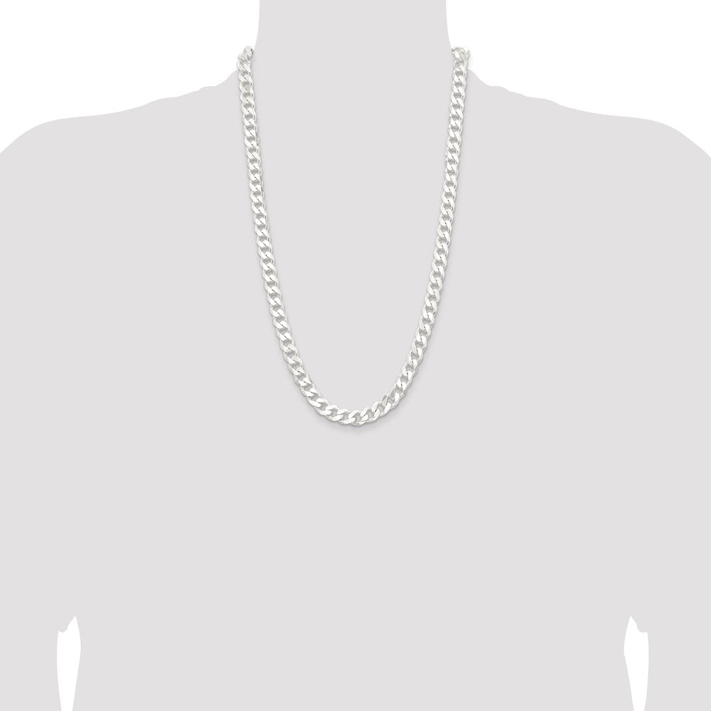 Sterling Silver 9mm Curb Chain