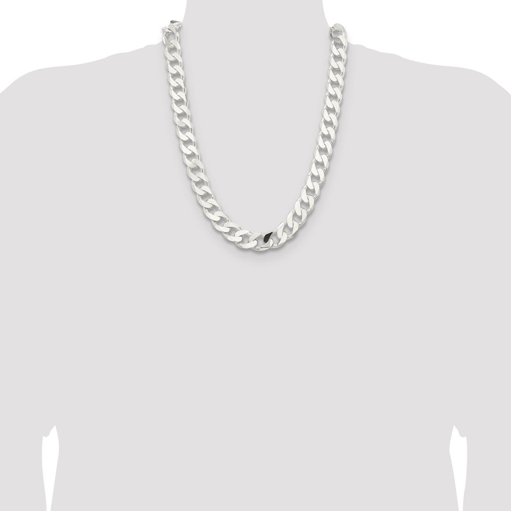 Sterling Silver 15mm Curb Chain