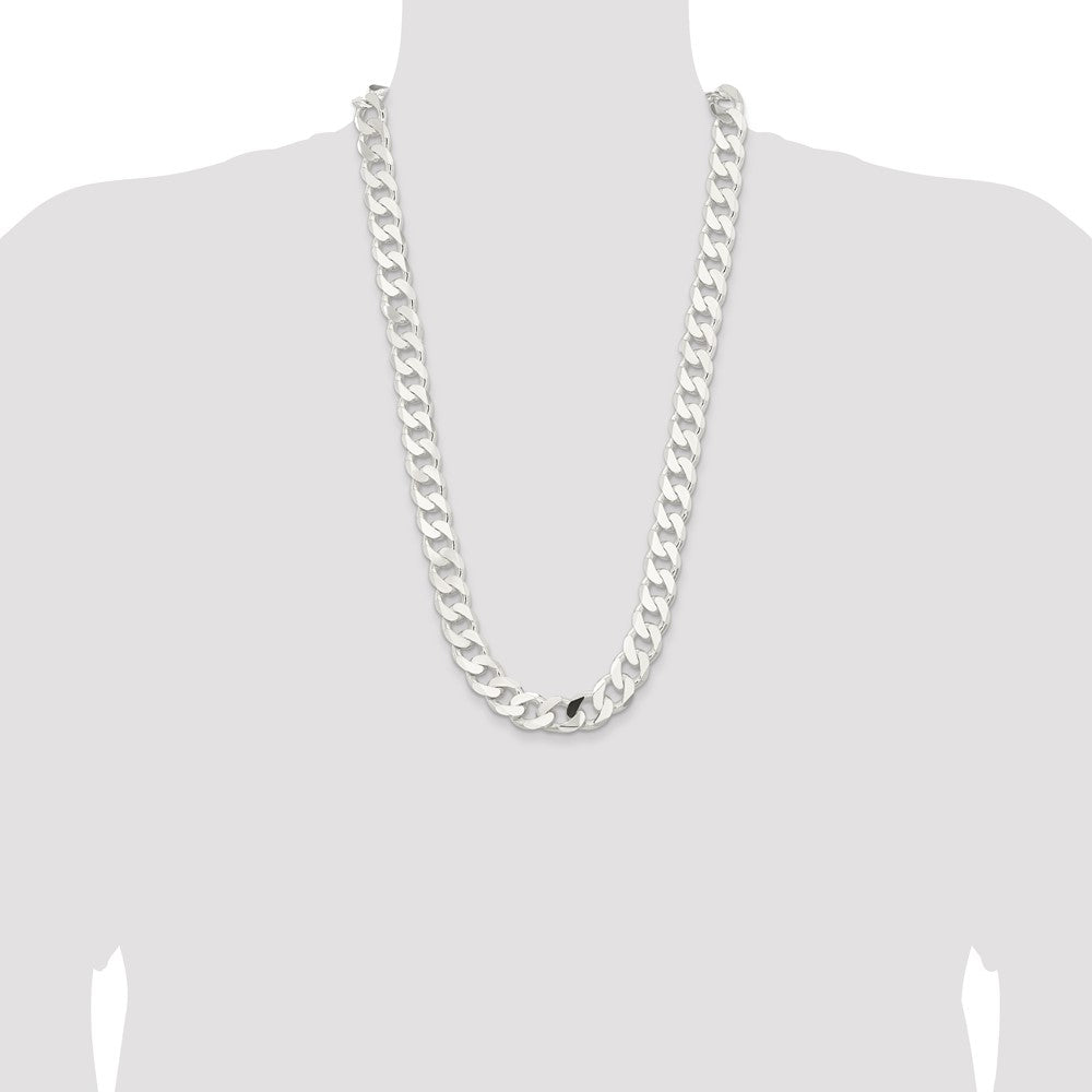 Sterling Silver 15mm Curb Chain
