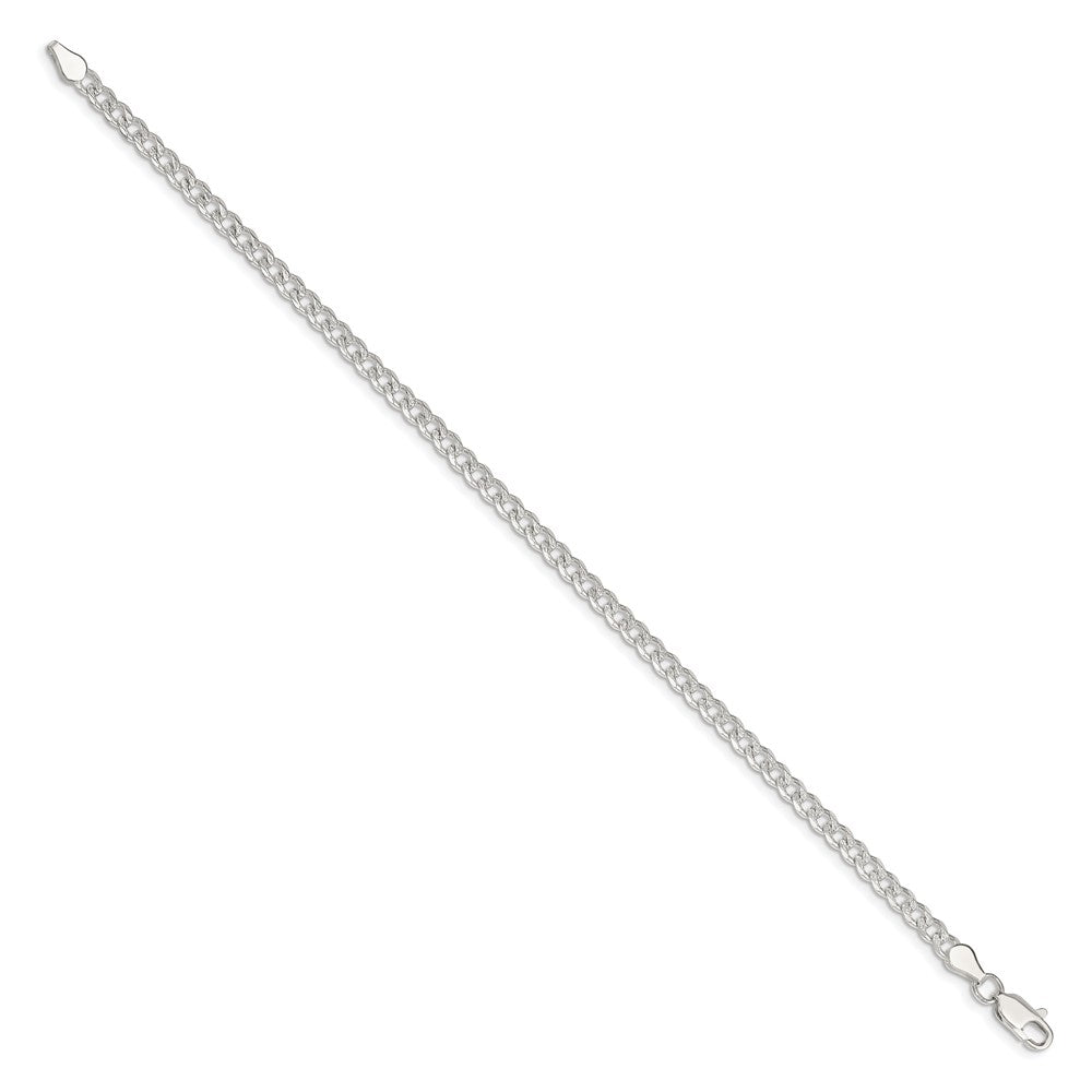 Sterling Silver 4mm Pav? Curb Chain