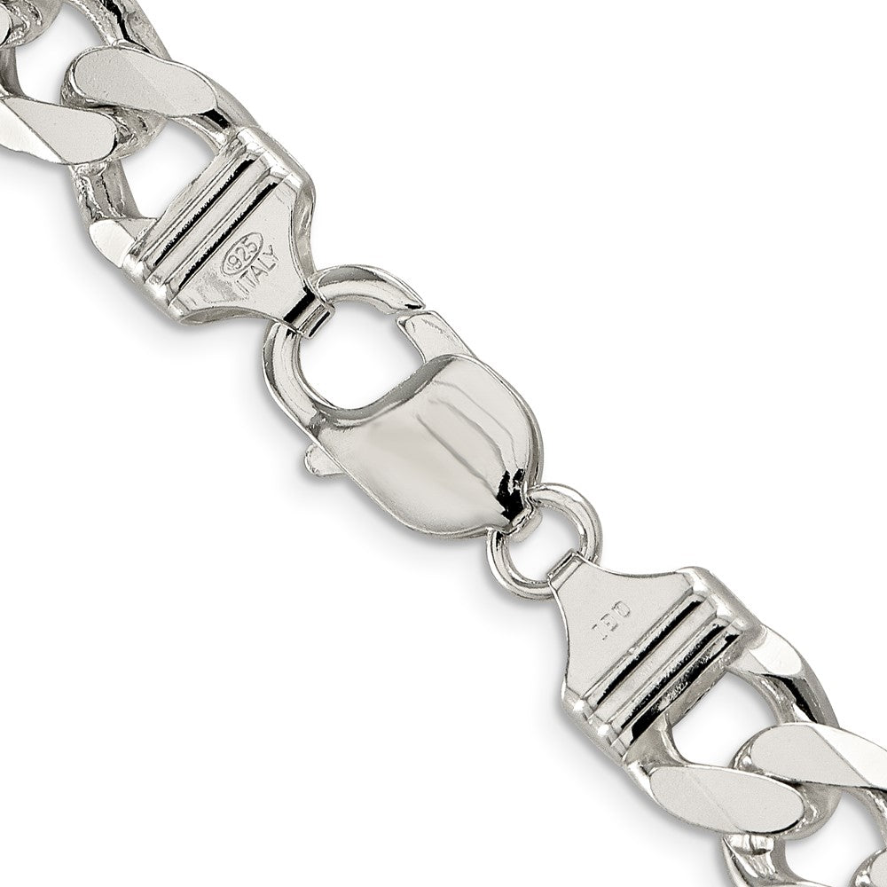 Sterling Silver 10.5mm Pav? Curb Chain