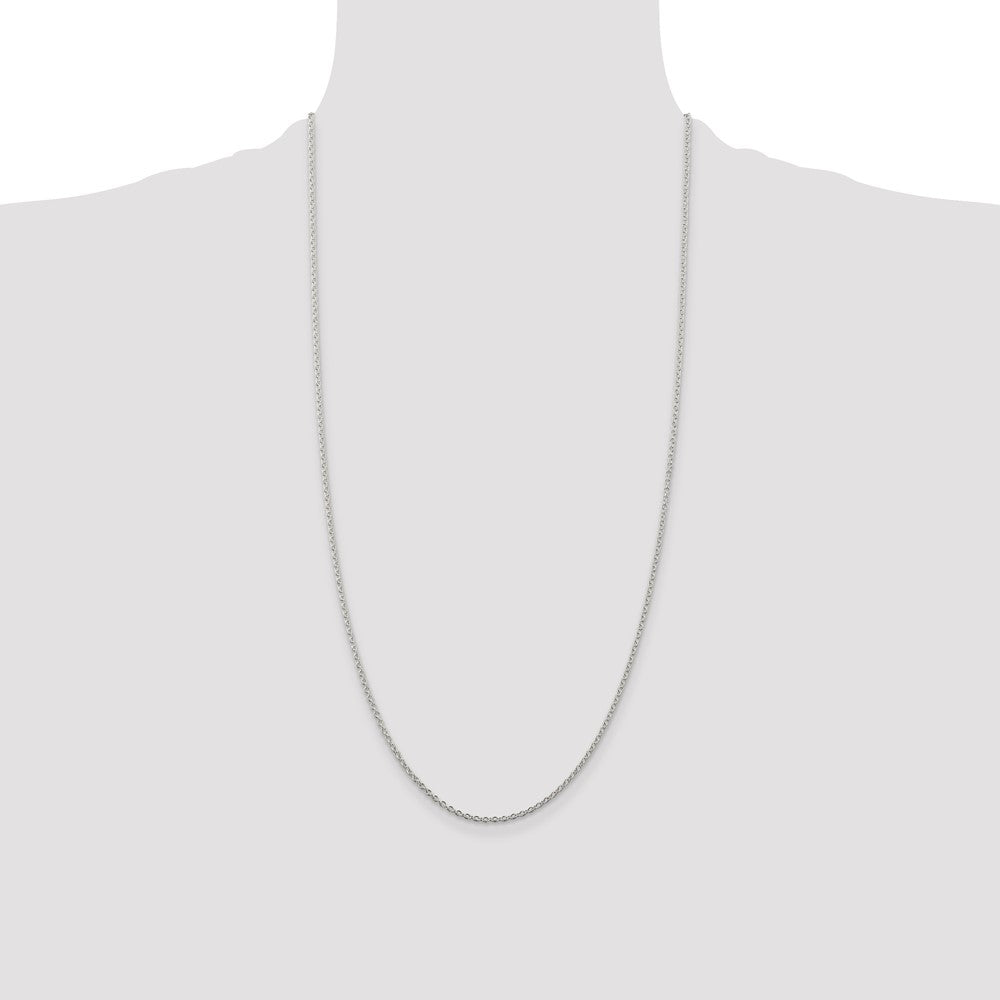Sterling Silver 1.95mm Cable Chain