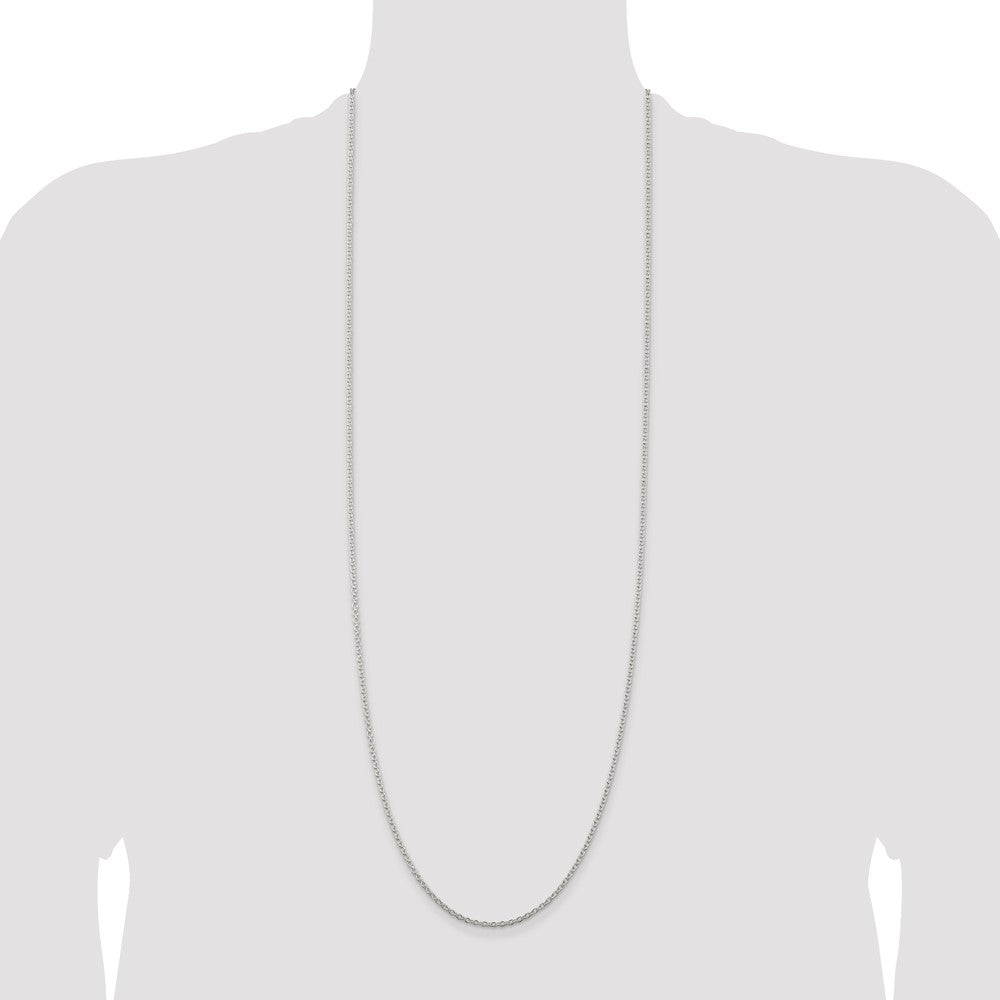 Sterling Silver 2.25mm Cable Chain