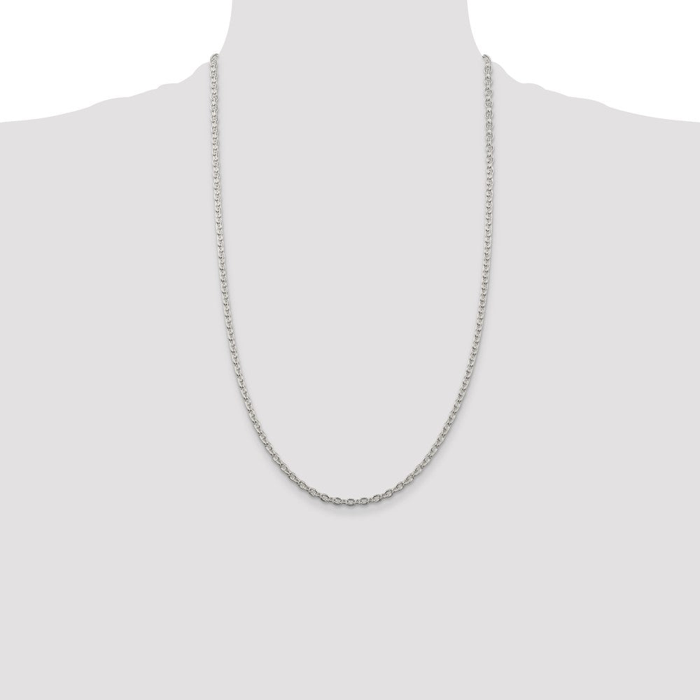 Sterling Silver 3.5mm Cable Chain