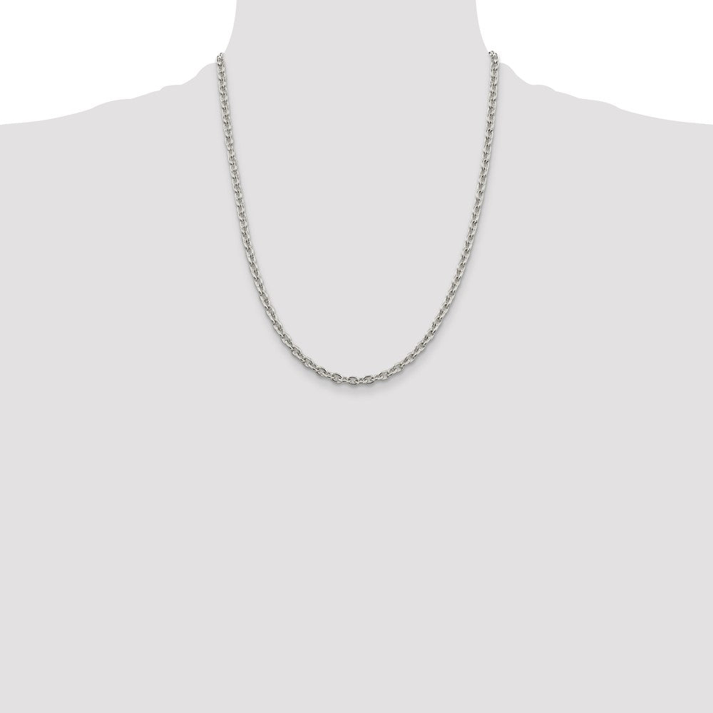 Sterling Silver 4.5mm Cable Chain