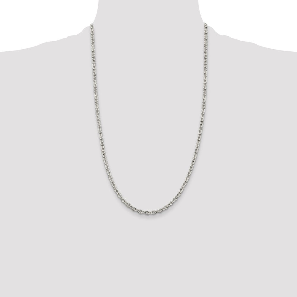 Sterling Silver 4.5mm Cable Chain