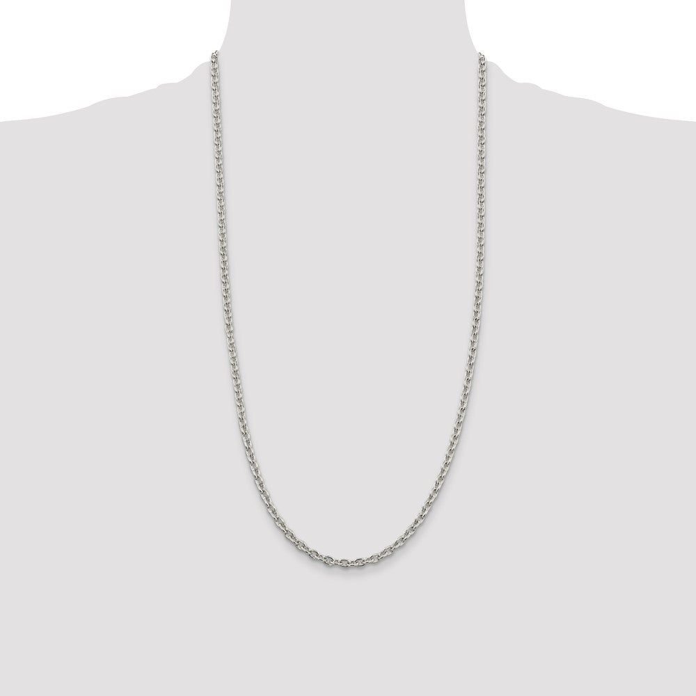 Sterling Silver 4.5mm Cable Chain